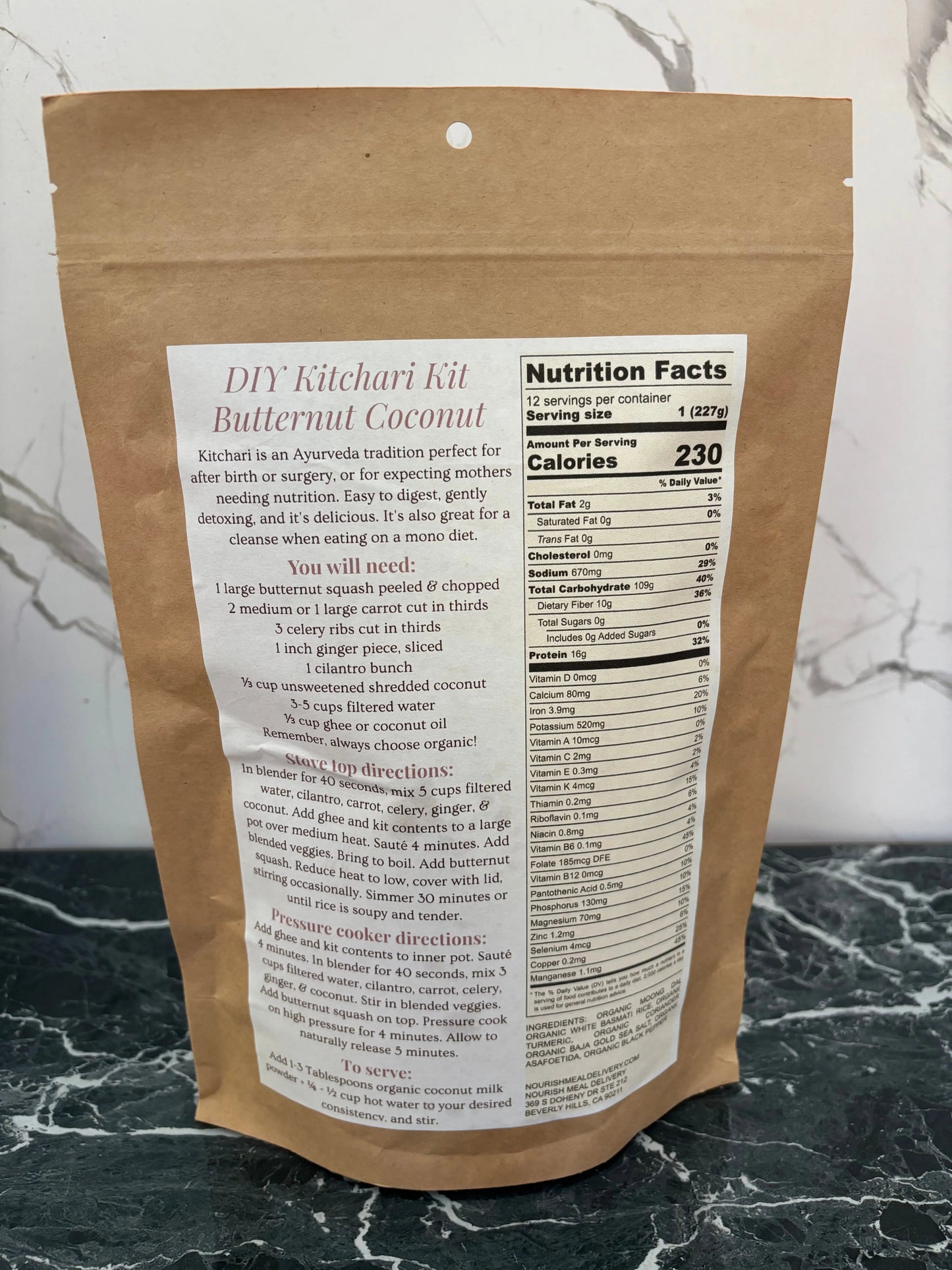 DIY Kitchari Kit – Butternut Coconut