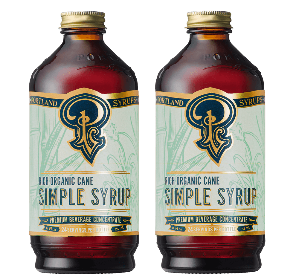 Rich Organic Cane Sugar Simple Syrup two-pack
