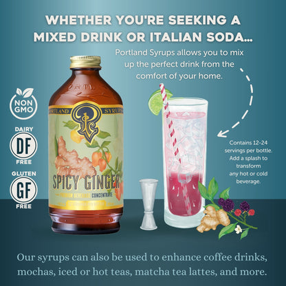 Spicy Ginger Syrup two-pack