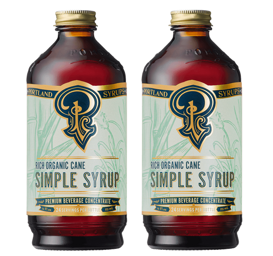 Rich Organic Cane Sugar Simple Syrup two-pack