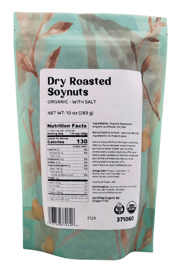 Soynuts, Dry Roasted, Organic, Low Salt