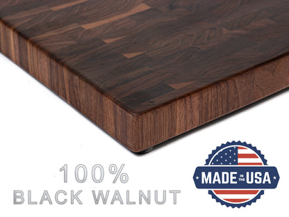 Maple Large End Grain Cutting Board, Maple Butcher Block with Rubber Feet, Wedding Gift, Anniversary Gift, Father's Day Gift, USA Made