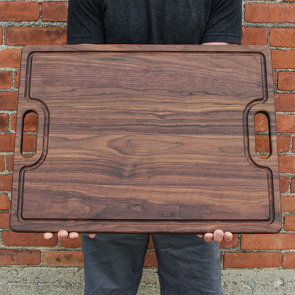Extra Large Walnut Cutting Board 24" x 18", With Juice Groove, Father's Day Gift, Wedding Gift, Anniversary Gift, 100% Made in the USA