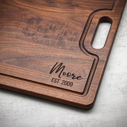 Extra Large Walnut Cutting Board 24" x 18", With Juice Groove, Father's Day Gift, Wedding Gift, Anniversary Gift, 100% Made in the USA
